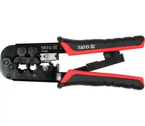 YATO YT-2244 / Kliešte konektorové 195 mm / RJ11, RJ12, RJ22, RJ45