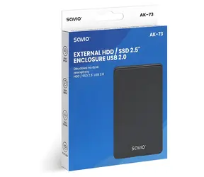 AK-73 Externý box pre HDD/SSD 2.5" / Externý box / USB 2.0