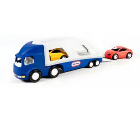 Big Prepravník automobilov bielo-modrá / Bez diaľkového ovládania / od 1 do 6 rokov