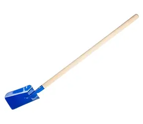 Detská lopata modrá s drevenou násadou / Záhradné náradie pre deti / 80 cm / od 3 rokov