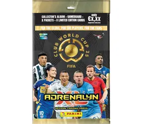FIFA Club WORLD Cup 2025 ADRENALYN Štartovacia sada / Zberateľské karty / Album, herný plán, 18+4 kariet