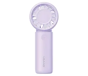 USAMS ICE01 fialová / Vreckový ventilátor / 500mAh / 3 rýchlosti / LED indikácia batérie