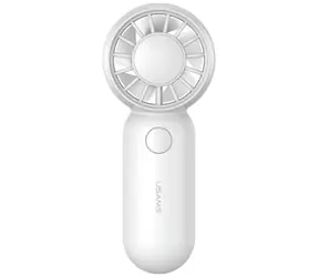 USAMS ZB354 Mini Pocket Fan biela / Ručný ventilátor / 500mAh / 3 rýchlosti / USB nabíjanie