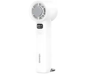 USAMS ZB361 Ice-Cooling biela / Vreckový ventilátor / 2000mAh / LED displej / USB-C nabíjanie