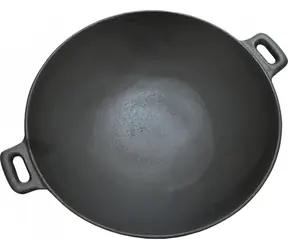 Cattara Grilovacia panvica WOK liatina / O 31 cm / výška 8 cm / 3,53 kg