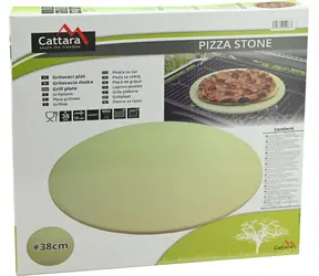 Cattara Grilovací plát PIZZA / Kordierit / O 38 cm / Hrúbka 10 mm