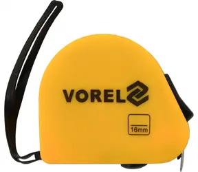 Vorel Meter zvinovací 5 mx 16 mm žltý / Meter / Dĺžka 5 m / Šírka pásky 16 mm