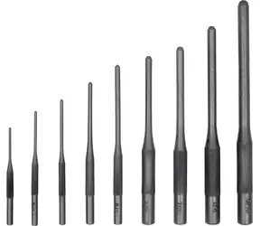 YATO Sada vyrážačov 9 ks / Sada vyrážačov / 70 - 160 mm / CrV oceľ