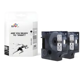 Kompatibilná páska TBTD-40913 pre Dymo čierna/biela / Páska do štítkovača / 9 mm / 7 m / D1 / 2 ks