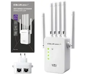 WiFi zosilňovač signálu / Repeater a prístupový bod / 300 Mb/s / 6 antén / 2x RJ45