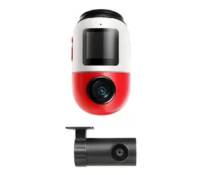70mai Cam X800 4K červená SET + zadná kamera + SD karta / Kamera do auta / 4K