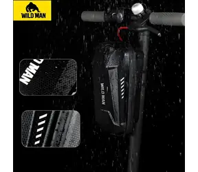 WILDMAN Taška na rám elektrokolobežky čierna / Taška / 4 l / PC / úchyt na rúrku 20-45 mm