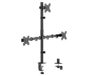 Stolný držiak pre 3 monitory / Stolný držiak pre monitor / 17-27" / nosnosť 10 kg