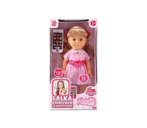 Bábika Natalia chodiaca so smartphonom / Bábika / Chodiaca / 41 cm
