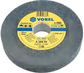 Vorel Brúsny kotúč 150x12,7x17 mm / Brúsny kotúč / jemný / pre stolnú brúsku