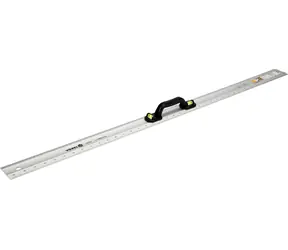 Vorel Pravítko hliníkové 1000 mm / Pravítko / šírka 60 mm / hrúbka 3 mm / s libelami