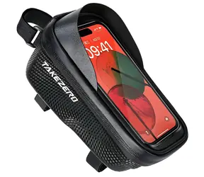 TAKEZERO A2 čierna / Taška na rám kolesa / Puzdro na telefón do 6,7" / Vodeodolné / 1 l