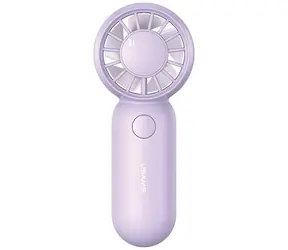 USAMS ZB354 Mini Pocket Fan fialová / Vreckový ventilátor / 3 rýchlosti / USB nabíjanie / výdrž až 2 h