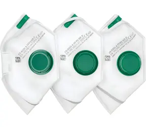 YATO Respirátor FFP2 s výdychovým ventilom / 3 ks v balení / EN 149:2001