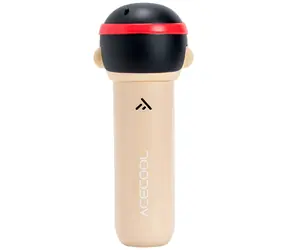 4smarts ACECOOL KungFu Boxer béžová / Mini masážna pištoľ / 4 hlavice / 3-5 rýchlostí / až 3200 RPM