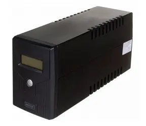 Digitus Line-Interactive LCD Basic / Záložný zdroj UPS / 600VA/360W / AVR / 12V/7Ah / 2x Schuko CEE 7/3