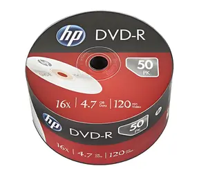 HP DVD- R 50 ks / DVD R médium / 4,7 GB / 16x / Spindl balenie