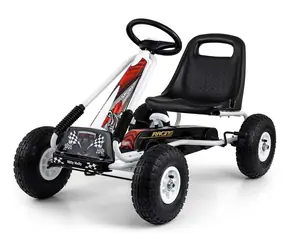 Šliapací motokára Thor biela / Detské vozítko / Na pedále