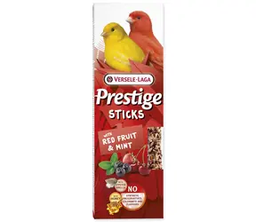 Versele-Laga Prestige tyčinky s červeným ovocím a mätou 2×60 g / Maškrty pre kanáriky / pre kanáriky a drobné vtáky