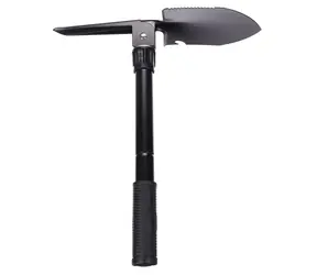 SIXTOL CAR SHOVEL 1 - Skladacia lopatka s krompáčom / 5v1 / s kompasom / v textilnom puzdre