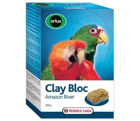 VERSELE-LAGA Ílový blok Clay Bloc Amazon River / Doplnok pre papagáje / 550 g