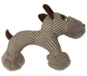HAVE A PET Hračka Moonbuddy pes béžová / Plyšová hračka pre psov / 23 cm / s pískatkom