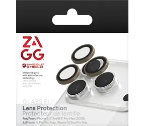 ZAGG InvisibleShield Premium Camera piesková / Ochrana šošoviek fotoaparátu / Apple iPhone 17/16/15 Pro/Pro Max / 3 ks