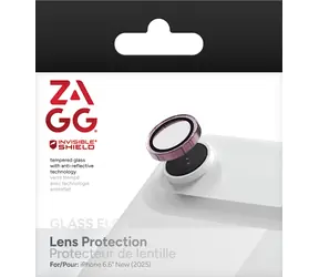 ZAGG InvisibleShield Premium Glass ružová trblietka / Ochranné sklo šošoviek / Apple iPhone Air