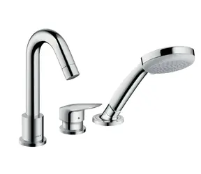 Hansgrohe Batéria na okraj vane chróm / Vaňová batéria / 3-otvorová inštalácia