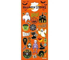 Samolepky Halloween oranžové