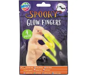 MOXY Halloweenské svietiace nechty / Doplnok kostýmu / 4 ks