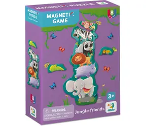 DODO Magnetická hra Priatelia z džungle / Magnetky / 15 dielikov / od 3 rokov