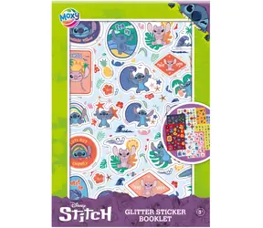 MOXY Trblietavé samolepky Stitch / 8 stránok / A5 / od 3 rokov
