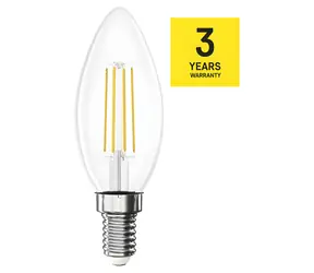 Emos LED žiarovka Filament Candle 3,4 W E14