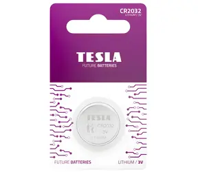 TESLA CR2032 / Gombíková batéria / lítiová / 1 ks / blister