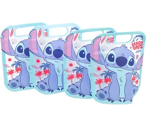 STOR Sada uzatvárateľných vreciek Stitch / Vrecká na desiatu / 4 ks / Zip / Bez BPA