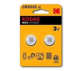 Kodak MAX CR2032 2 ks / Batéria / lítiová gombíková / 3V