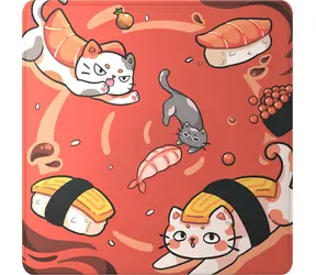 Dark Project Sushi Cats Pro L / Herná podložka pod myš