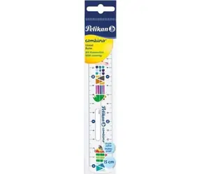 Pelikan Combino / Pravítko / nezlomiteľné / 15 cm