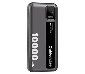 Obal:Me CablePulse 10000mAh 22,5W čierna / Powerbanka / integrované káble / USB-C / USB-A