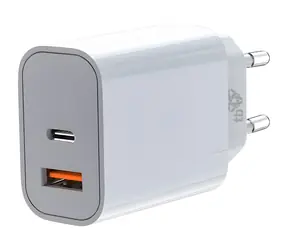 TB Touch Nabíjačka USB-C + USB-A biela / Nabíjačka / 2 výstupy / 20W