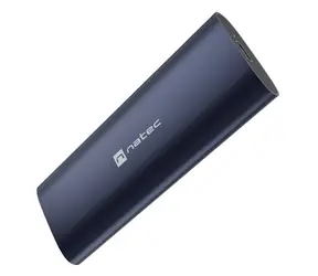 Natec RHINO M.2 NVMe Lite oceľovo modrá / Externý box pre SSD / M.2 NVMe / Hliníkové telo / USB-C / 10 Gbps