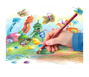 Staedtler Noris Colour 187 C6 / Pastelky / 6 ks / šesťhranné / nezlomivá tuha