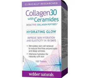 Webber Naturals Collagen 30 with Ceramides / Výživový doplnok / 120 tbl / Bez lepku