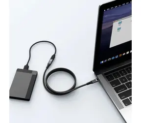 ER Power USB-C predlžovací kábel čierna